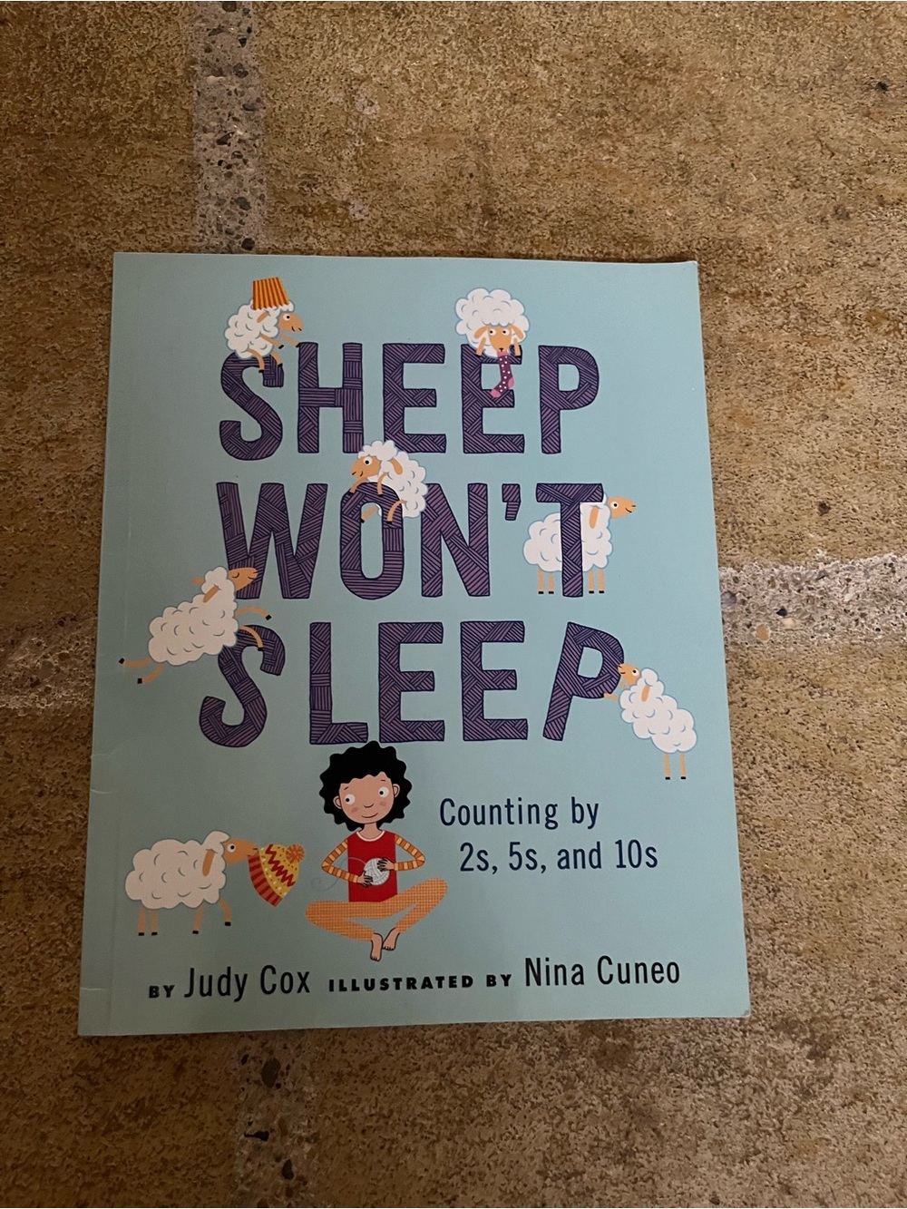 Kids Sheep Won't Sleep Counting Book - Light Blue